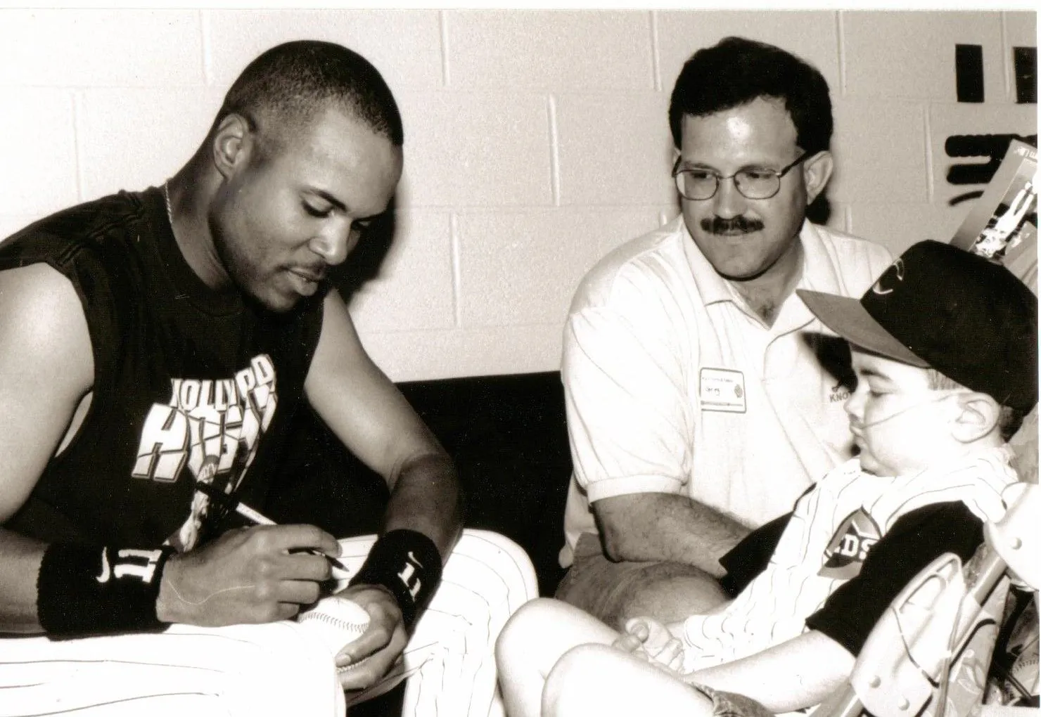 Alex with Barry Larkin