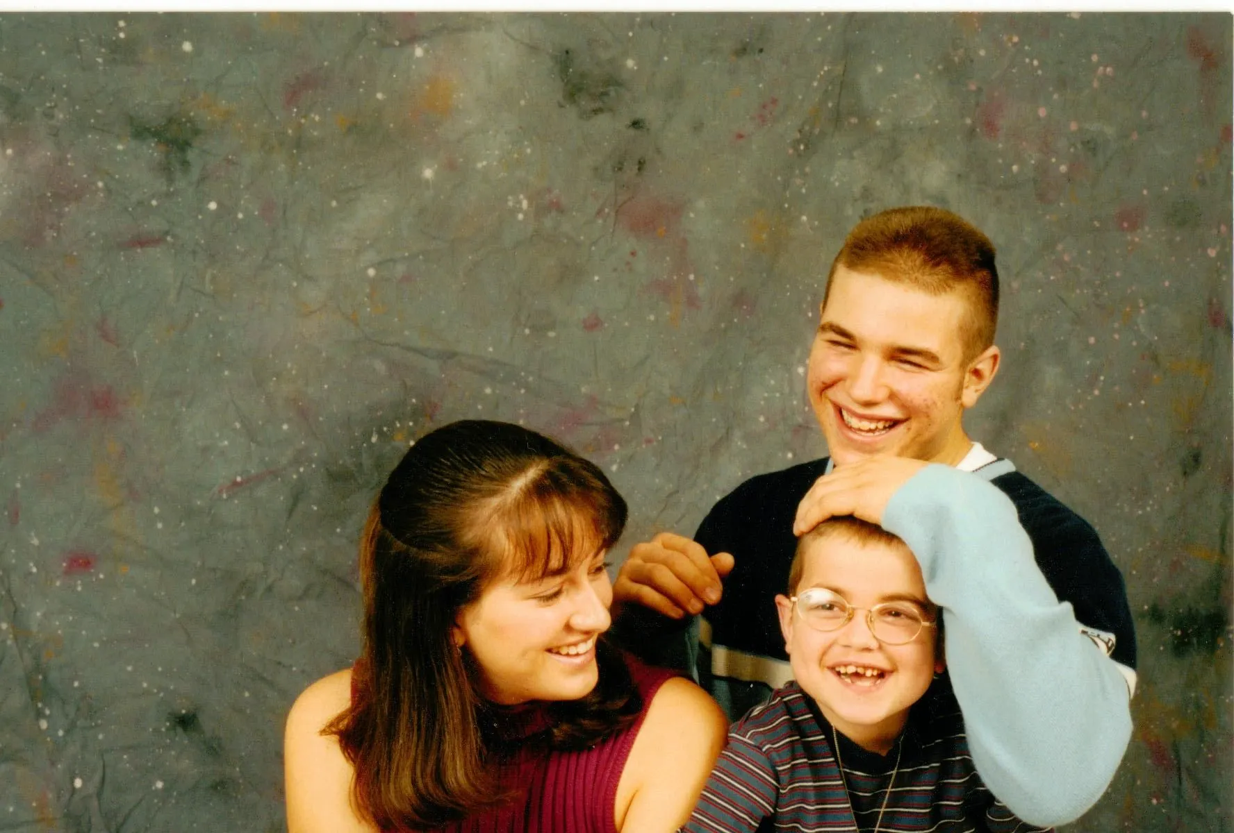Alex with siblings